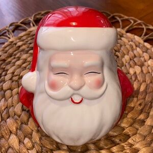Santa Claus Cookie Jar Christmas 2019 Threshhold Earthenware - Replacement Top